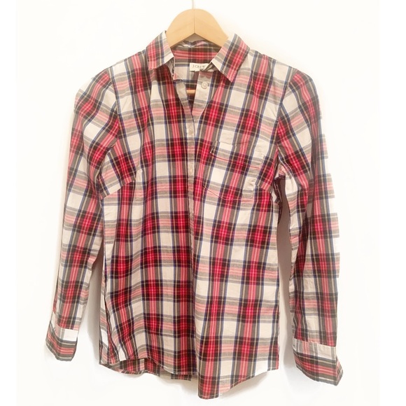 J.Crew Factory - Plaid cotton poplin shirt in signature fit- XS NWT - Picture 9 of 15